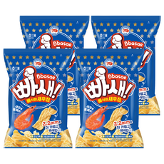 해태제과 빠새 빠삭한새우칩, 120g, 4개