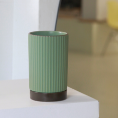 GOODLIVING 北歐陶瓷餐具筒, 橄欖綠, 1個