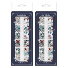 withshyan Gem Collection美甲寶石飾品 12款 隨機出貨, 04 克麗奧佩脫拉, 2個