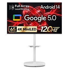더함 4K UHD QLED MiniLED 스마트 돌비 AI 구글 5.0 TV + 삼탠바이미 스탠드 울트라 세트 방문설치, UA651MINILED Google5.0 120Hz 2025C, 거치대형, 165cm(65인치)