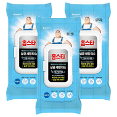 홈스타 다목적 살균세정티슈 기름찌든때 60p, 3개