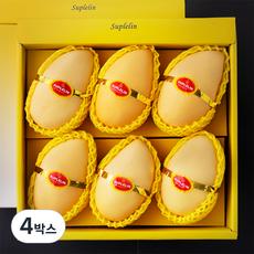 수플린 태국산 골드망고 선물세트, 2.6kg(6입), 4박스