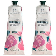 더바디샵 핸드 크림 브리티쉬 로즈, 100ml, 2개