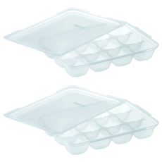 Richell 利其爾 2代離乳食12格連裝盒, 15ml, Clear, 2組