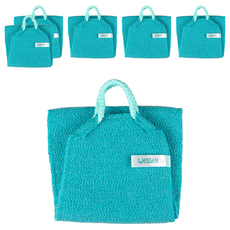 WESSEN 竹製手柄長版沐浴巾, 薄荷, 1入, 6個