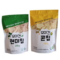 MOMMYGUN 烘烤糙米片+玉米片, 200g, 1組