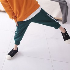 sonyun market 兒童保暖刷毛雙線束口褲