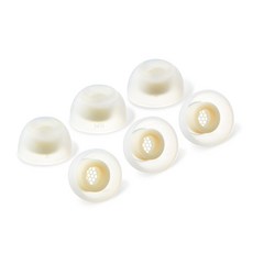 아즈라 맥스 TWS / 갤럭시버즈2 용 이어팁 교체용캡 양쪽 혼합형 S + MS + M 세트, TWS-S/MS/M, 아이보리