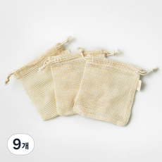 comet 棉質肥皂起泡網, 天然, 9個