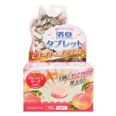 JOYPET 寵倍家 貓砂樂園 消臭錠 蜜桃香 2入, 90g, 1盒