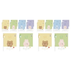 PENPIA 1000 小學線圈筆記本 10格書寫, 隨機出貨, 20個