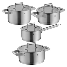 WMF 인덕션 컴포트라인 높은 양수냄비 20cm + 낮은 양수냄비 20cm + 16cm + 편수냄비 16cm, 실버, 1세트