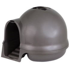 Petmate Booda貓砂屋樓梯 57 x 57 x 48cm 銀灰色 減少貓砂帶出 時尚美觀, 1個