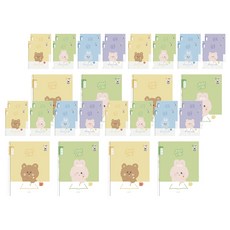 펜피아 1000 초등 스프링노트 10칸쓰기, 랜덤발송, 40개