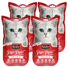 Kitcat 呼嚕嚕肉泥 關節保健配方, 鮪魚, 60g, 4包