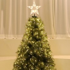 JOART 裝飾蜈蚣燈串 15條 600燈泡 + 樹頂星, 1個, 綠色線暖光(燈泡), 200cm