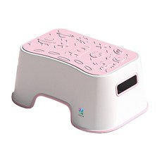 YoGoMoJi 多功能增高防滑浴室防滑安全腳踏凳, 海洋粉紅色, 1個