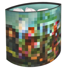 REMEMBER 韋斯特 雙面塗層紙筒 (36x21x35cm)Coated cardboard, 綠光森林, 1個