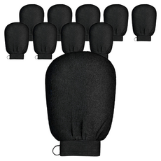 Tteluwa 沐浴搓澡手套, 黑色, 10個
