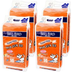BELL BIRD 潔淨寵物尿布墊 檸檬香, 50片, 4包