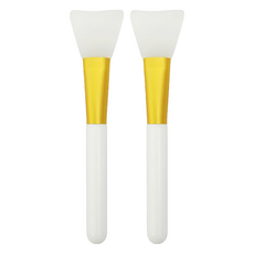 Lumina 露蜜 矽膠敷顏面膜刷, 2支, 白色/無香味