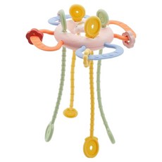 아띠래빗 유아용 손감각 발달 토이 도넛 촉감완구, 핑크, 1개