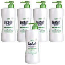 로픈 바오밥 21차 일반 건성 두피용 샴푸, 1L, 5개