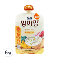 Mammameal 寶寶粥 適合6個月以上嬰幼兒, 南瓜牛肉, 100g, 6包