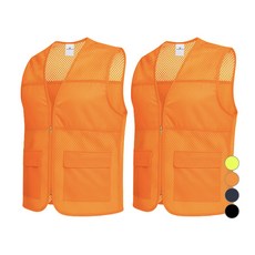 WEEVE 男女通用網眼工作安全背心 2件組