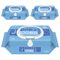 코디 티없이 맑고 깨끗한 물티슈 캡형, 35g, 100매, 3개