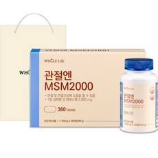 WHOLE Life MSM 2000補充錠 396g+購物袋, 360顆, 1組