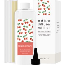오도르 특대용량 디퓨저 리필오일, 블랙체리, 1L, 1개