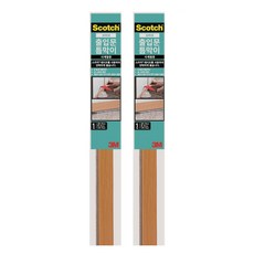 3M Scotch 3M 門縫擋條 刷毛型 木紋圖案 1入, 2個