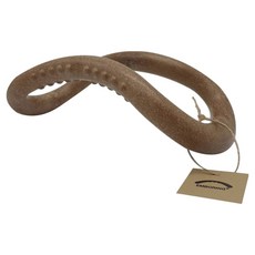 壓紋按摩普拉提環+小袋, 自然木色