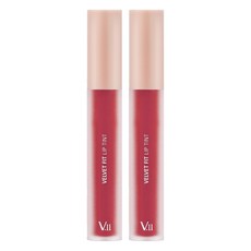 VILLAGE 11 FACTORY 絲絨霧面唇釉, 2個, 4.7g, 寶石粉色