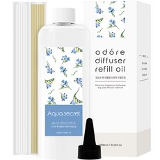 오도르 특대용량 디퓨저 리필오일, 아쿠아시크릿, 1L, 1개