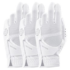 808GOLF 全矽膠高爾夫手套 左手用, 白色, 3個