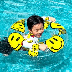 bay-b 兒童用 Joyful 圓形泳圈, 1個, 透明