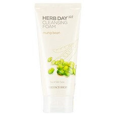 THE FACE SHOP 菲詩小舖 Herb Day 365綠豆艾草洗面乳, 170ml, 1條