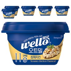 wello 동원 오트밀 참깨치킨, 6개, 286g