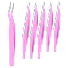 바움미루 속눈썹 핀셋 노출 팁, 4개, 핑크