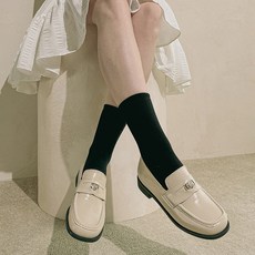 마크모크 여성용 솔리드 로퍼 2.5cm