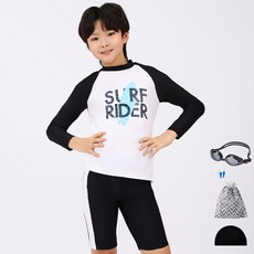 aquatica 兒童防磨衣一般泳鏡5件組 AQA356