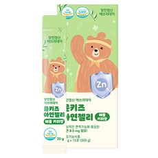 Janginjungsin 孩童鋅補充果凍條 蘋果奇異果口味 15條入, 300g, 1盒