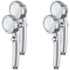 Saenghwalgongsik 三級高壓淋浴噴頭, 4個, 銀