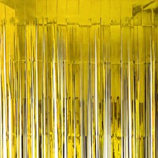 엉클킴 파티장식 파티 수술 은박커튼, 골드, 3개