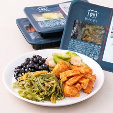 탐나는밥상 빛깔고운 반찬 알새우 호박볶음 120g + 매콤 어묵볶음 130g + 미역줄기볶음 80g + 콩조림 150g 세트, 1세트