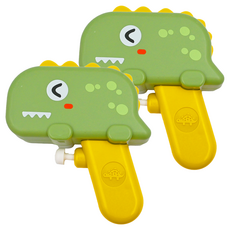 PUKU 藍色企鵝 樂活萌趣動物小水槍, 可愛造型 圓潤不傷手 快樂戲水, 恐龍, 2個