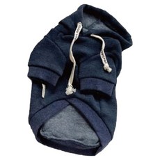 Grooming Dog 寵物刷毛連帽T恤, 海軍藍