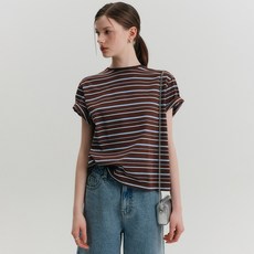 룩캐스트 여성용 보니 스트라이프 티셔츠
